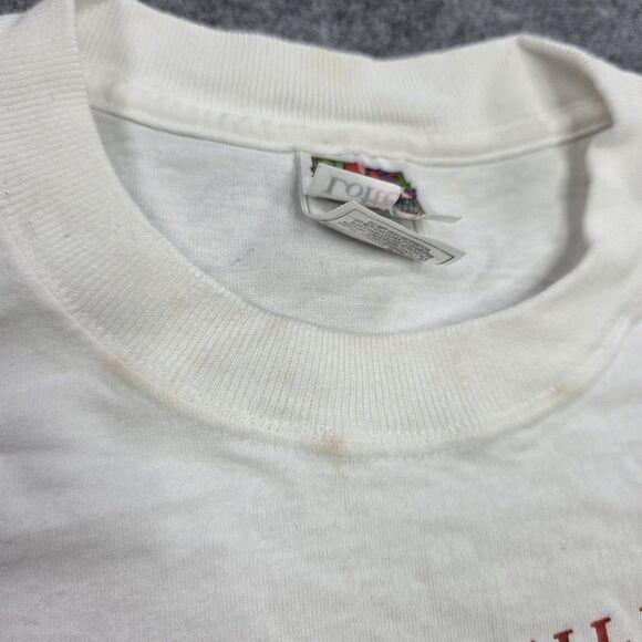 Vintage AND YOU SHALL CALL NAME Jesus Shirt Mens XS Religious Christian 90s - Picture 3 of 12